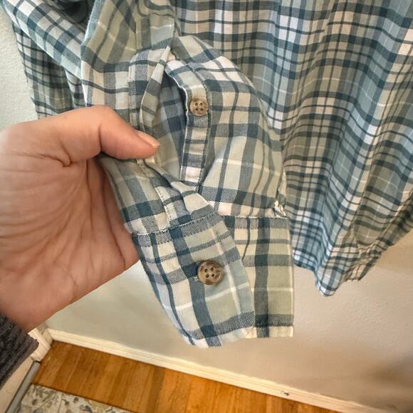 johnnie-O Hurst Hangin Out Surflannel Shirt Evergreen Size XL - Picture 6 of 9